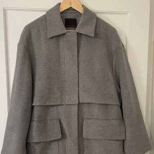 Banana Republic Gray Pea Coat